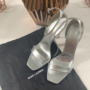 Saint Laurent silver heels